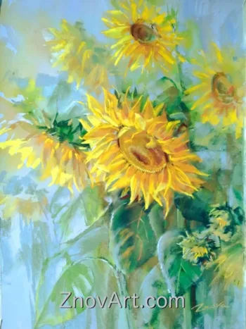 Sunny day. Sunflowers