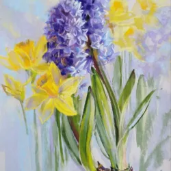 Daffodils and hyacinths