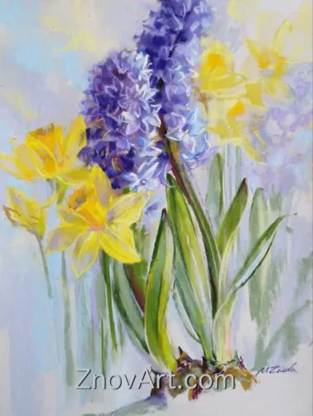 Daffodils and hyacinths