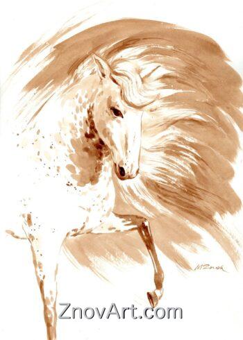 Wind in mane