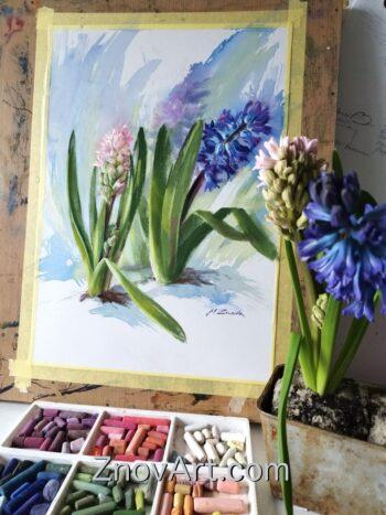 Three days to spring. Hyacinths - Image 2