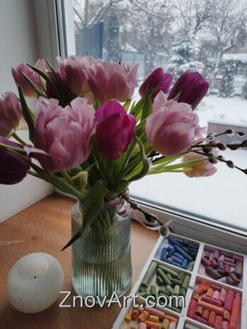 Tulips and willow branches - Image 4
