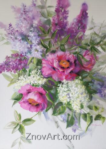 Lilac and Peonies